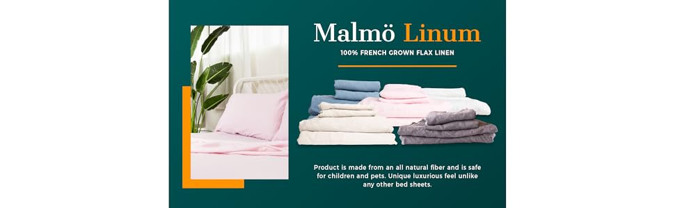 dapu malmo flax european euro french belgian linen bedsheets set sheets fitted flat pillowcase