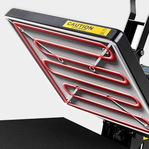 Thickened heating plate