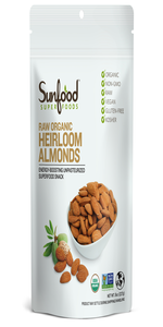 Raw Organic Heirloom Almonds