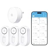 GoveeLife WiFi Water Leak Detector 3 Pack for Home, Water Sensor with 1804ft Long Monitoring Rang...