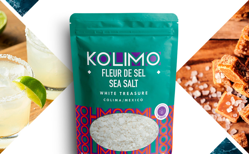 Kolimo Mexican Fleur de Sel Finishing Gourmet Salt, 8oz