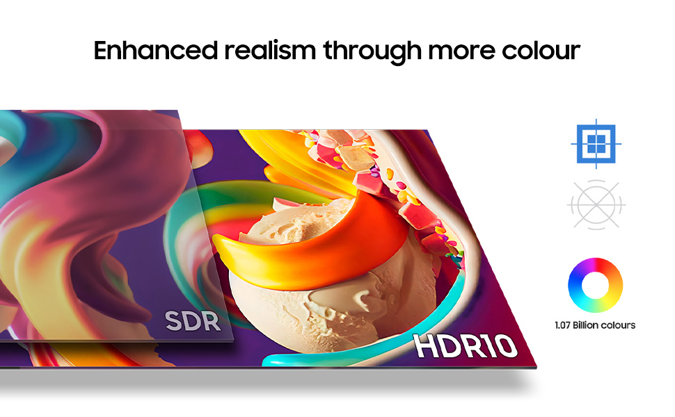 1.07 billion colors with HDR10