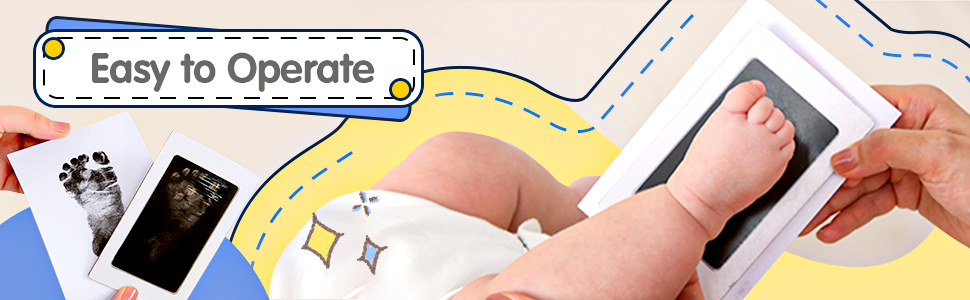 Baby Handprint and Footprint Photo Frame Kit