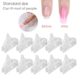 Transparente Nagelspitzen Clips