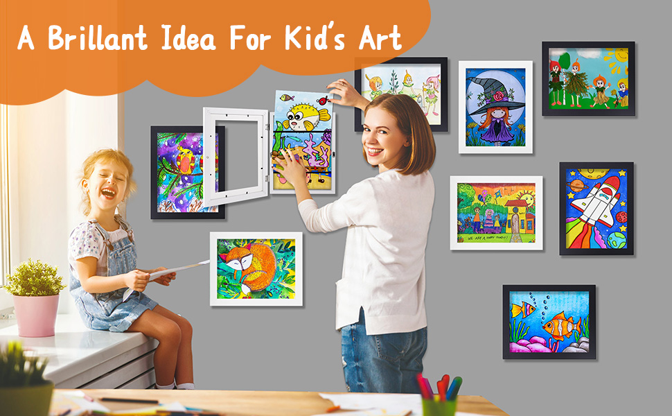 Consevisen Kids Art Frame Kids Artwork Frames Changeable