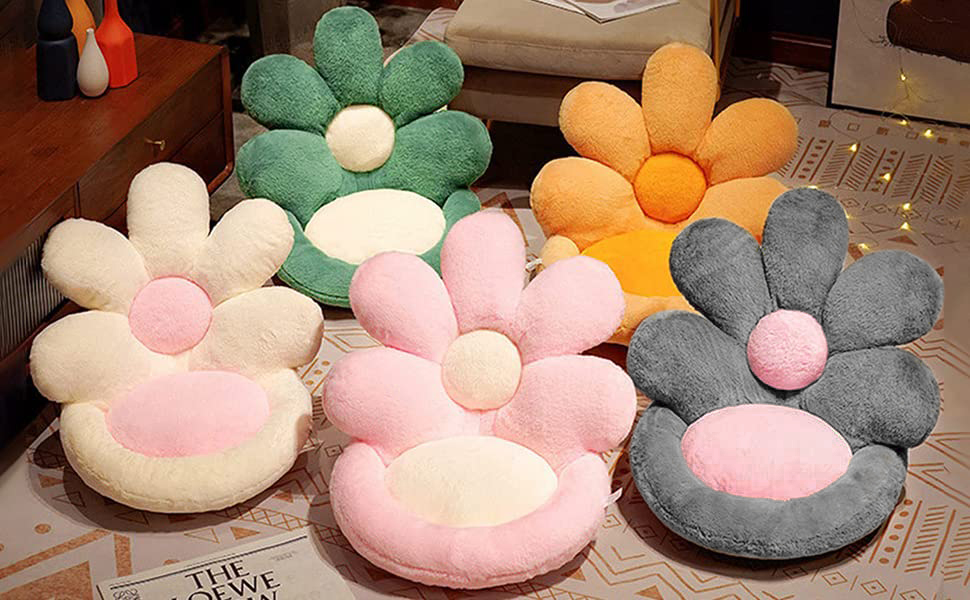 Ditucu Flower Shape Seat Cushion Comfy Kawaii Chair