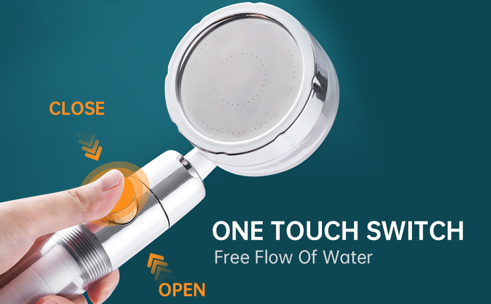 ECVV Handheld Shower Head Turbocharged Fan Shower Head High Pressure