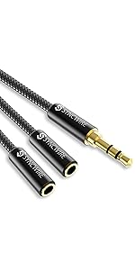 Syncwire Aux Cable 3.5mm Audio Cable –3.3ft/1M- Nylon Braided Aux Lead ...