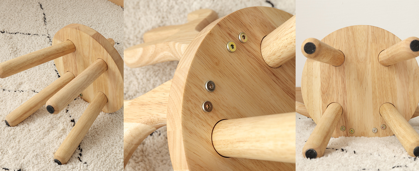 Wooden Step Stool for Children Toddler Chair Kids Desk