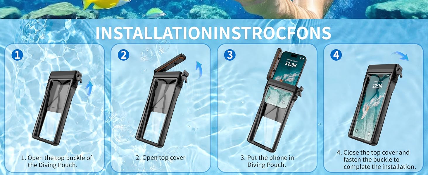 waterproof phone pouch