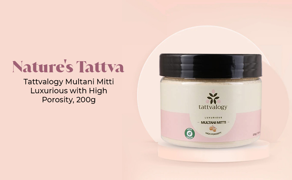 Tattvalogy Multani Mitti Powder Bentonite Clay Fuller's Earth 100