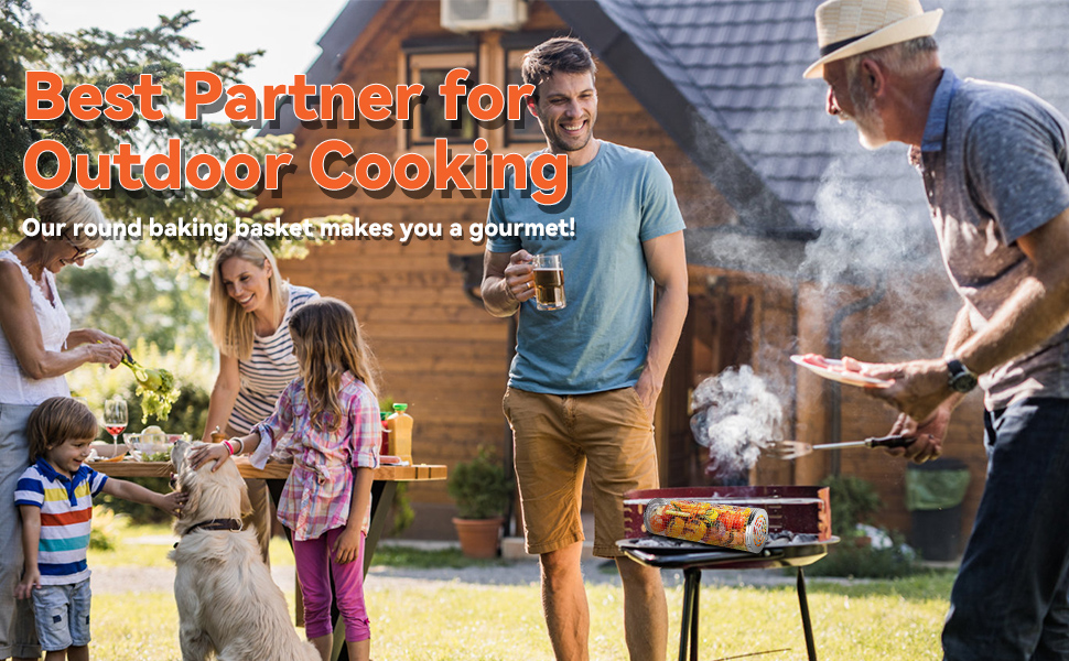 bbq rolling basket