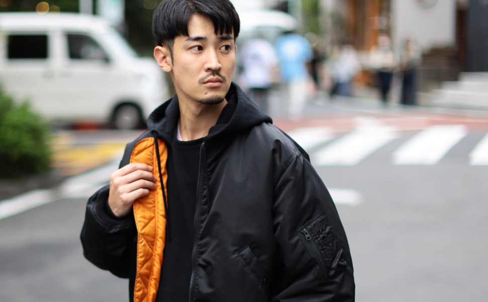 定価¥29,700【極美品】ビームス/オーバーサイズMA-1/ブルーネイビー/L リラックスフィット MA-1 （撥水）（MA-1）｜BEAMS（ビームス