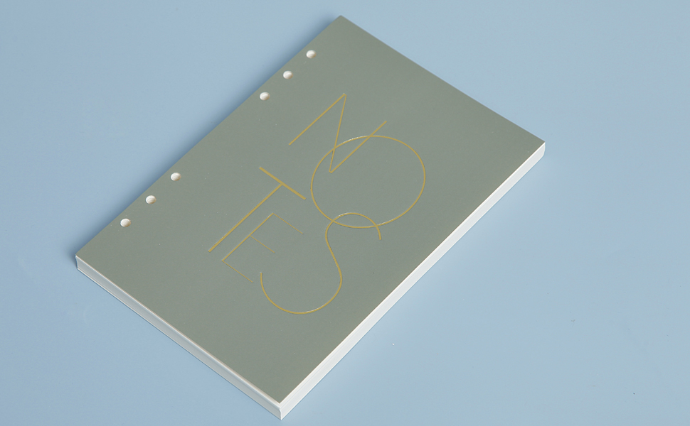 TRASEXTRA A5 Lined Paper Refill for 6 Ring Refillable