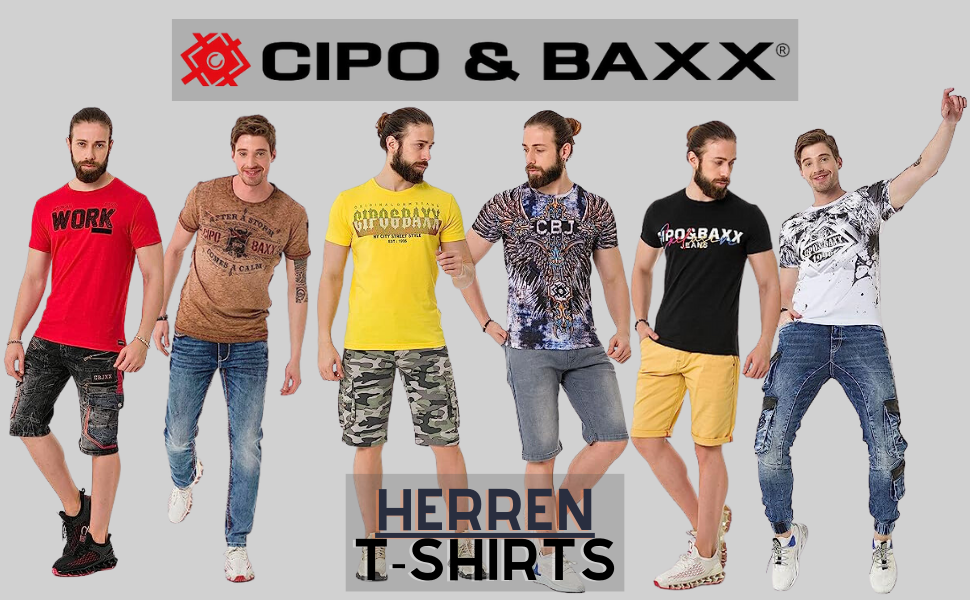 Cipo & Baxx Herren Prägedruck Print T-Shirt Kurzarm Trendig Design für Jünglinge CT737 C5f8c356 42d7 48a2 B864 E04cc5ffc525. CR0,0,970,600 PT0 SX970 V1