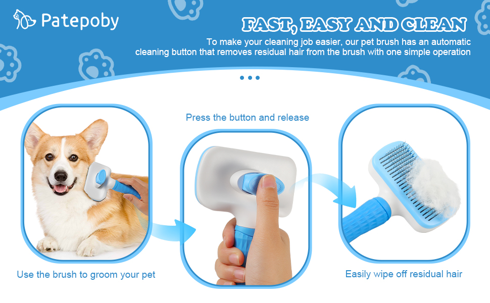 cat combs for indoor cats,cat brush with release button