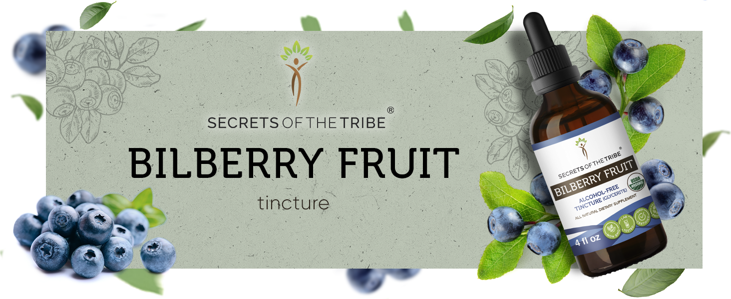 Secrets of the Tribe Bilberry Fruit USDA Organic Alcohol