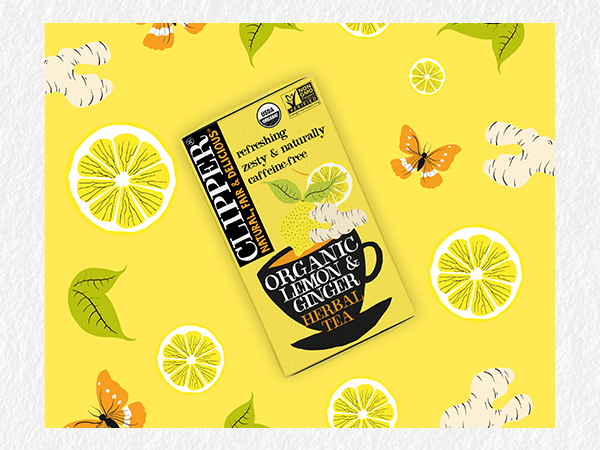 lemon＆ginger　cep-1 Amazon.com : HANDPICK, Lemon Ginger Herbal Tea - 100 Pyramid