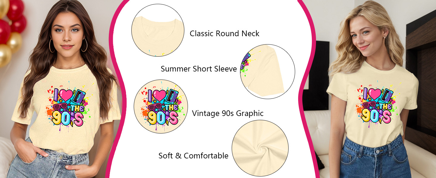I Love The 90 Tshirts for Women