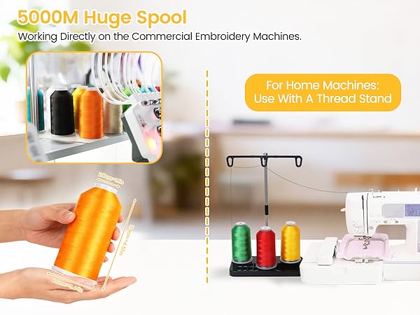 Amazon.com: New brothread - Single Huge Spool 5000M Each Amazon.com: New brothread - Single Huge Spool 5000M Each