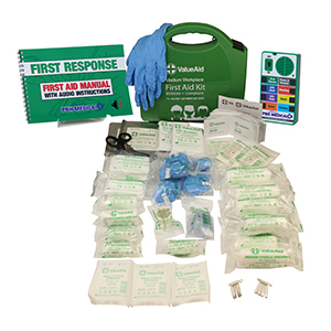 First aid talking guide kit