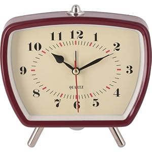 Amazon.co.jp: 不二貿易 置き時計 幅14.6×奥行6.6×高さ14.1cm