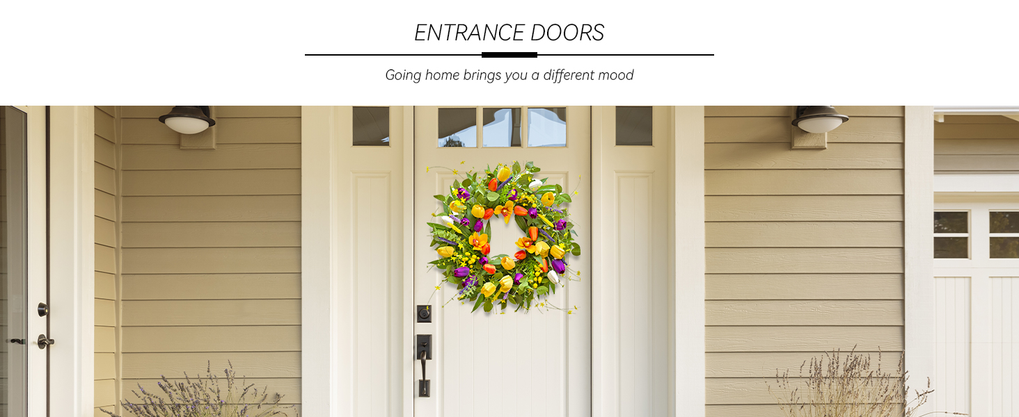 spring wreaths for front door