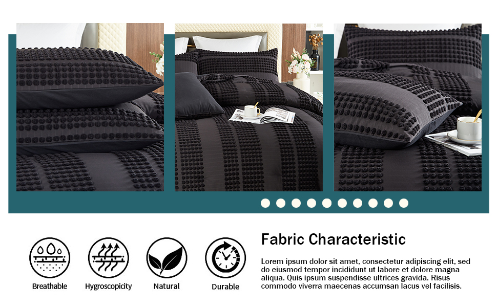 Queen Comforter Set Black Tufted Comforter Sets Bedding for