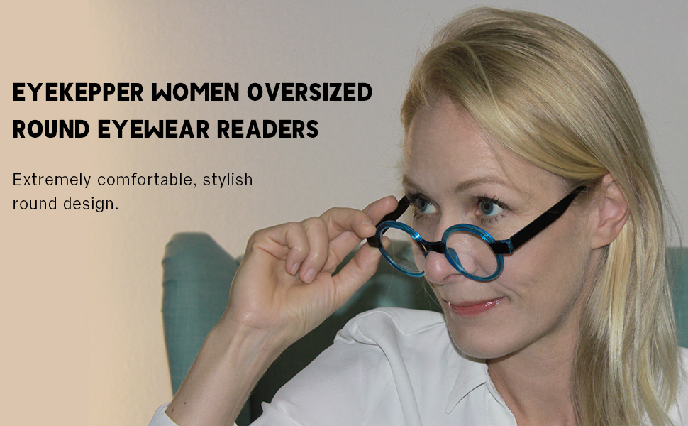 round reading glasses