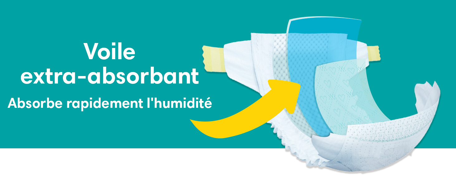 Pampers Couches BabyDry Taille 8 (17+ kg), 120 Couches Bébé, Pack 1