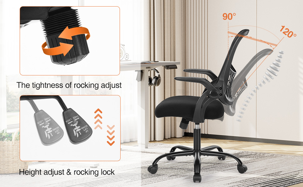 Ergonomic Office Chair Home Office Desk Chairs, Breathable Mesh Back Computer Chair