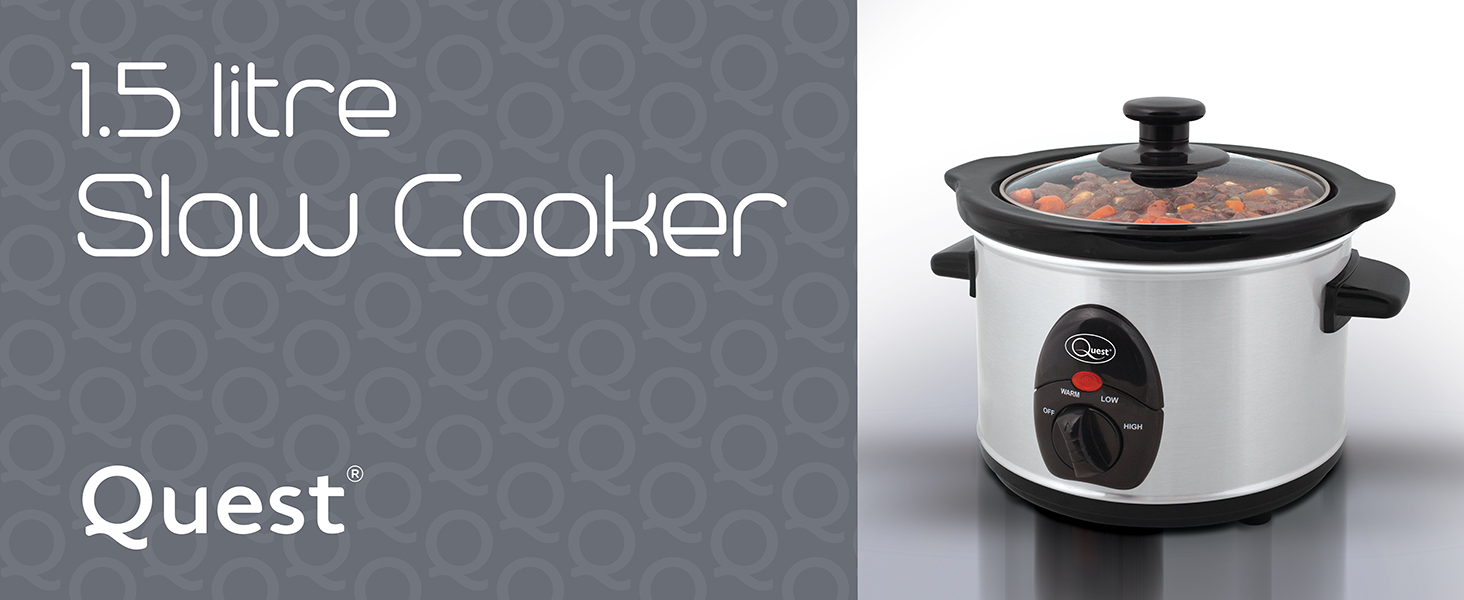 Slow cooker, small slow cooker, slow-cooker, slow cooker with timer, 1.5l slow cooker
