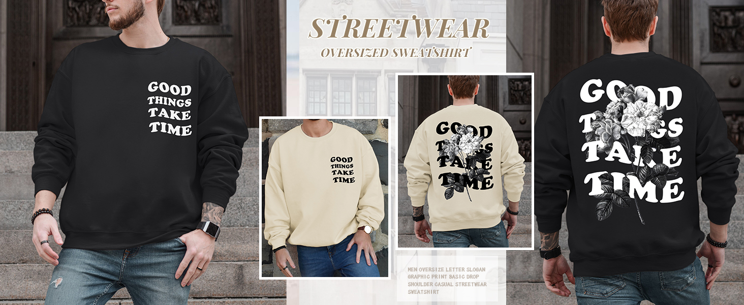 Mens Vintage Graphic Sweatshirt