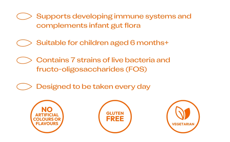 Supports developing immunue systems