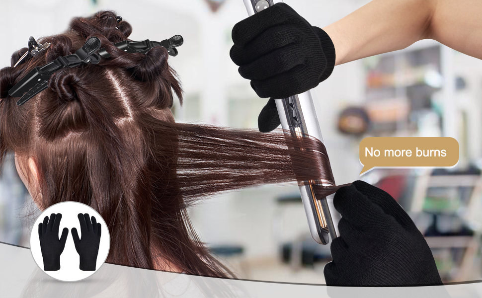 Heat Resistant Gloves for Hair Styling