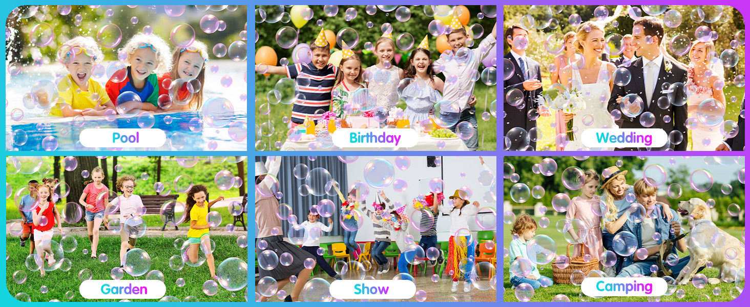 Bubble machine for parties