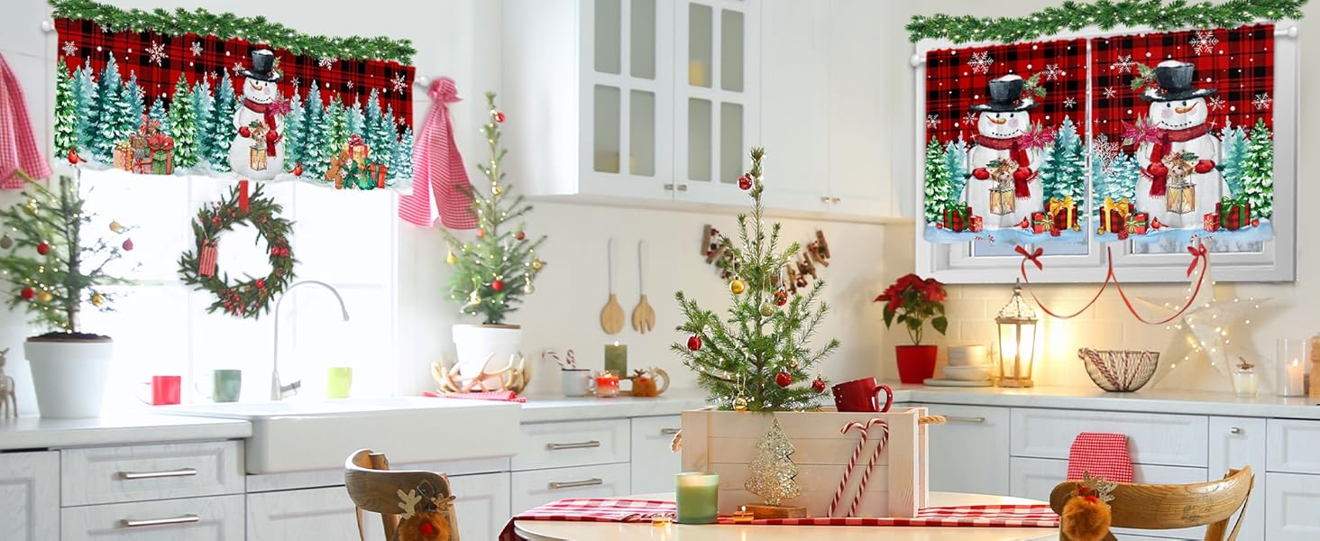 Christmas Kitchen Curtains