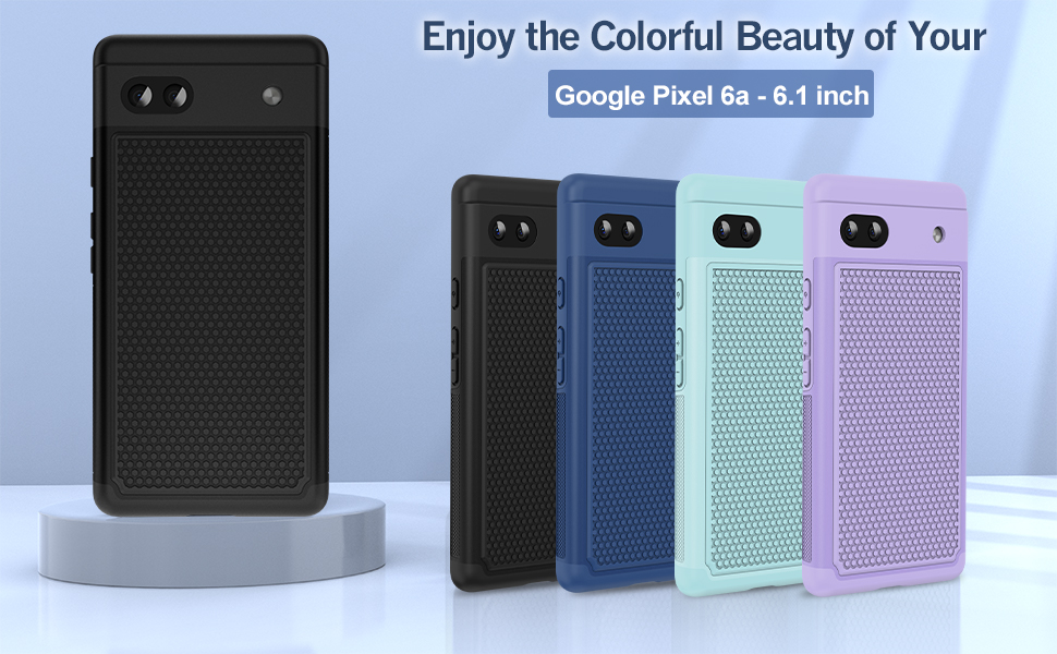 JXVM for Google Pixel 6a Phone Case Dual Layer Protective Heavy Duty