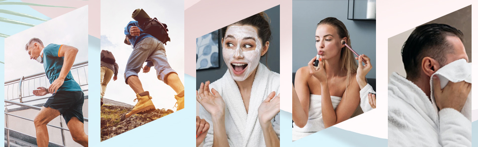 Multifunktionaler Metall-Haarreif.