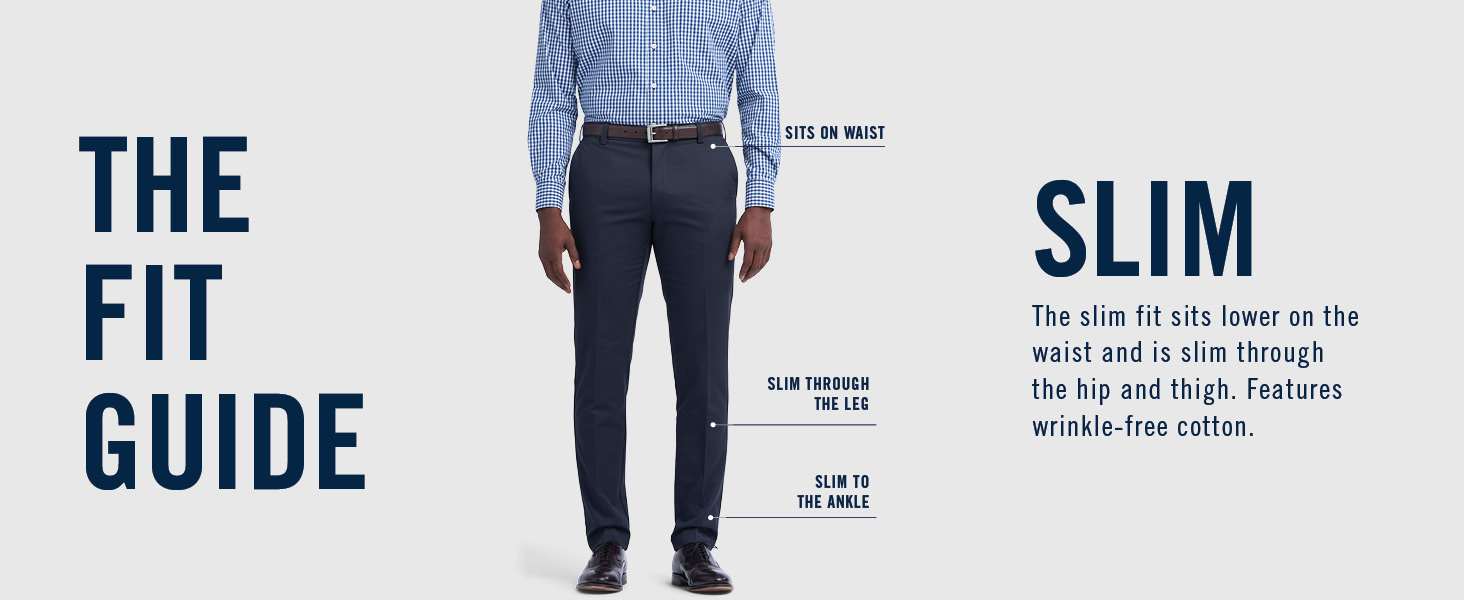 izod comfortable slim fit pants for men with wrinkle free cotton fit guide