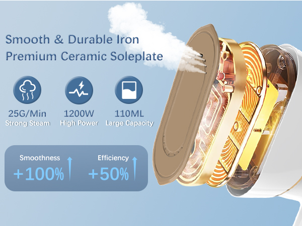 スチームプレッサー Upright fabric steamer with advanced 3D air cushion technology