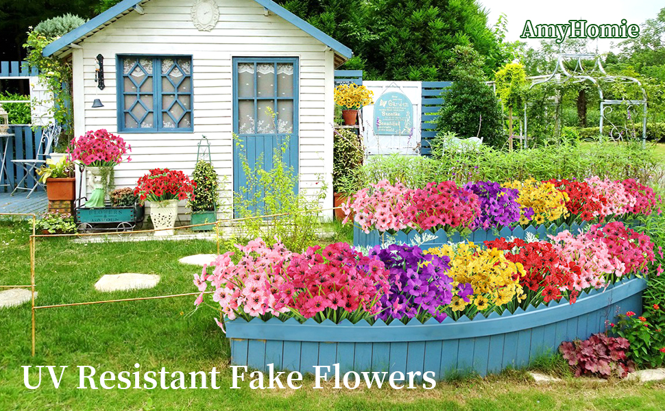 artificial flowers for outdoors