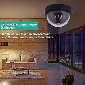Fake Security Camera, MR-02Y Dummy Fake Dome Surveillance Security Camera Simulated Decoy Camera