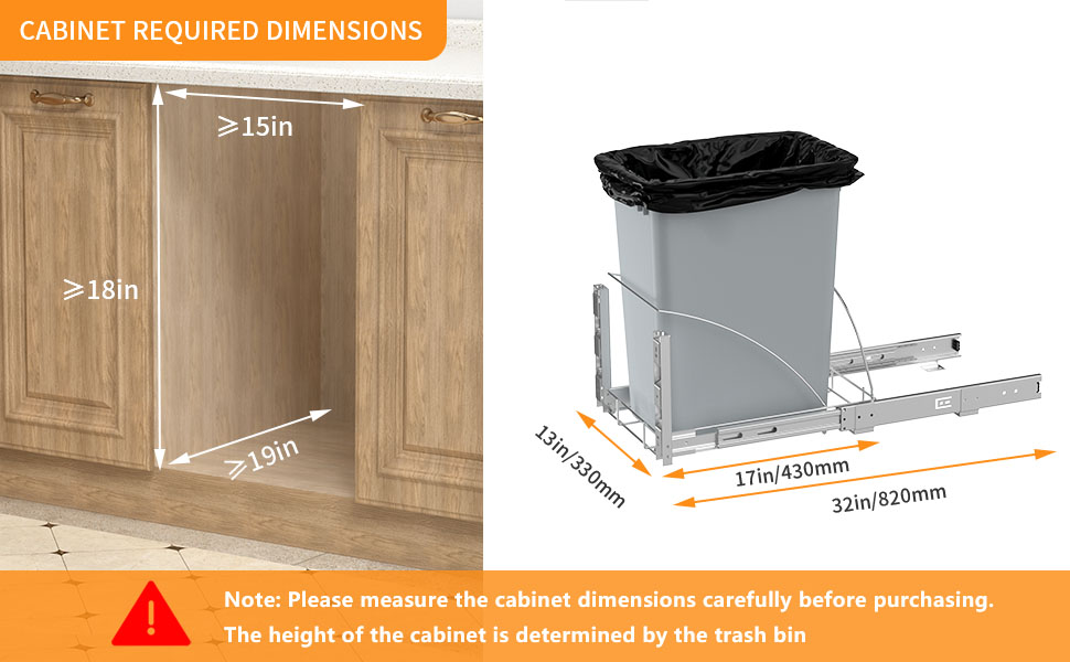 Pull Out Trash Can Under Sink Trash Can Pull Out