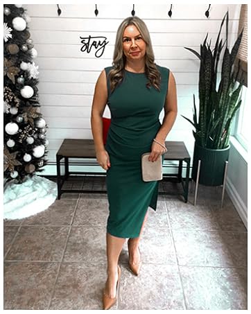 Sleeveless Cocktail Midi Dress