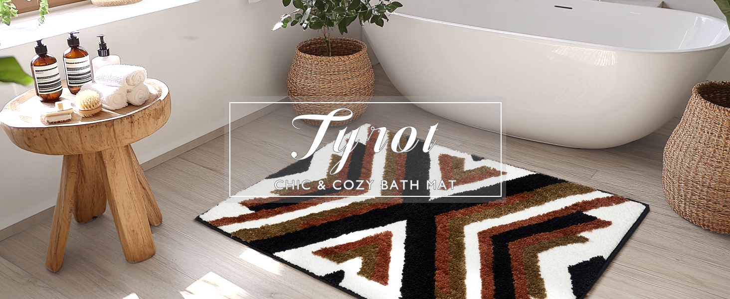 fluffy cream beige southwest modern neutral geometric diamond alfombra para baño  tapetes para baño 