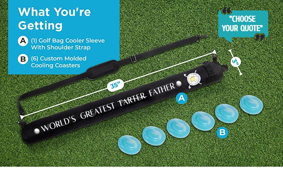 TARACANA Upgraded Golf Bag Cooler Sleeve with ArcticChill