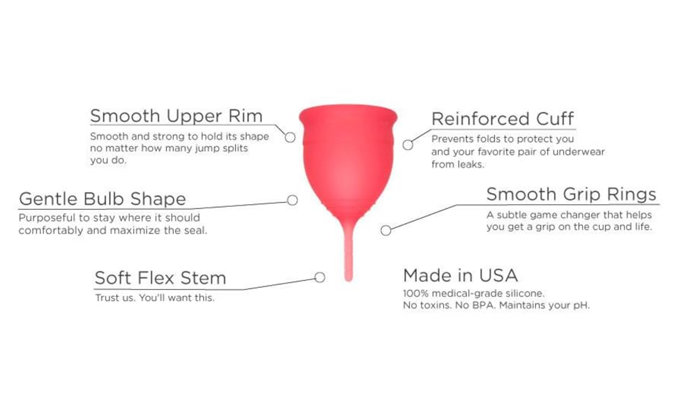 JELLYBEAN® ULTRA SOFT FLEXIBLE MENSTRUAL CUP You Wont Notice