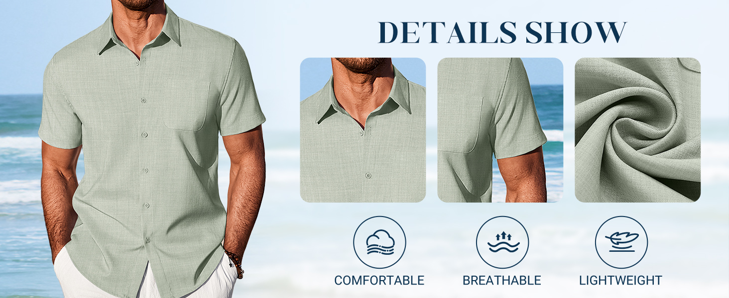 men casual button untucked