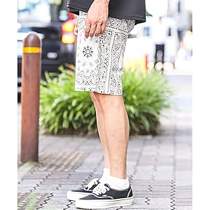 BULLS バンダナ柄 ショートパンツ XL/S 2点 BULLS バンダナ柄 ショートパンツ XL/S 2点 BULLS バンダナ柄